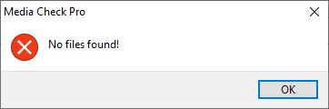 No files error